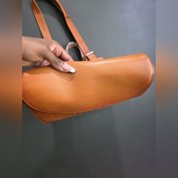 COOLCY Women Leather Backpack Shoulder Bag Tan Croc Embossed Convertible NWT - Picture 6 of 9